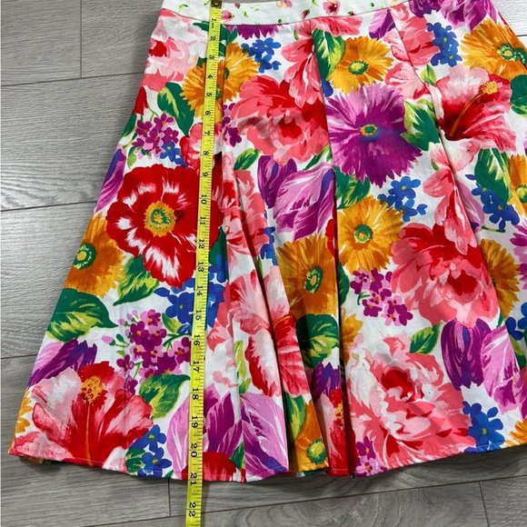 D&G Floral Print Knee Length Skirt - Picture 13 of 14